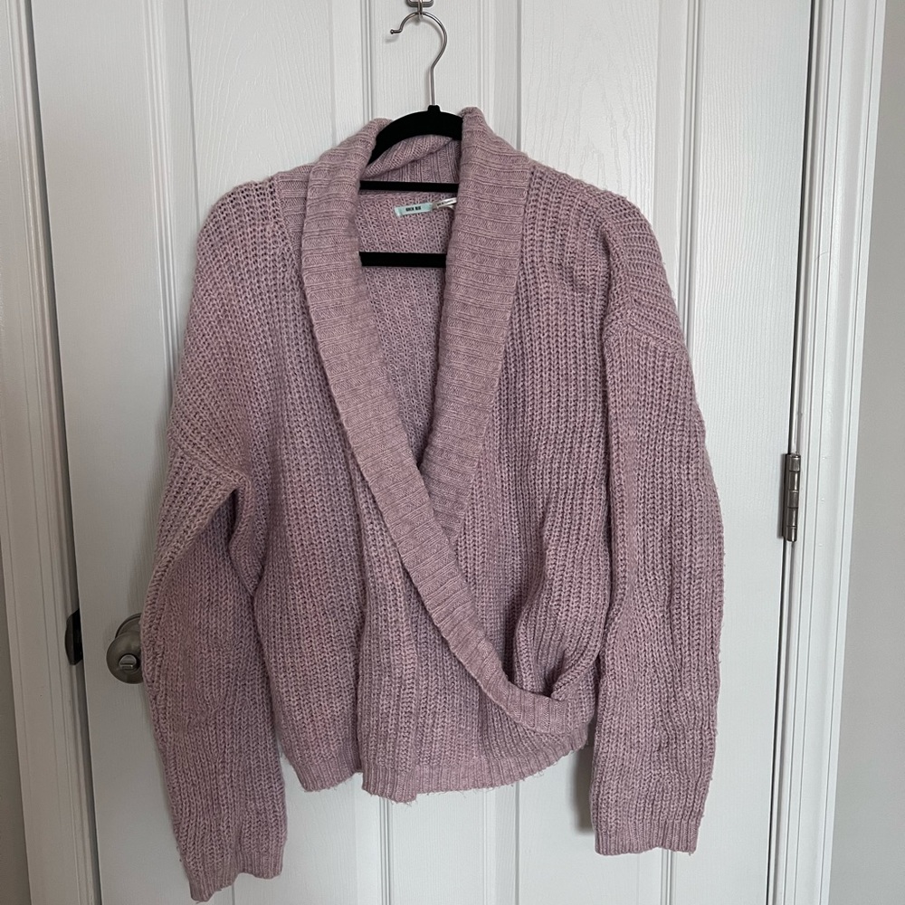 Kimchi Blue Mauve Wrap Sweater